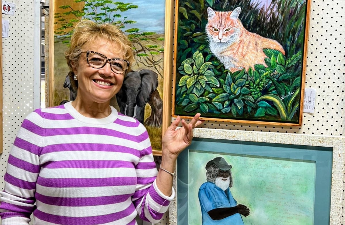 Es de Funes y deslumbra a Australia con sus cuadros, su arte y su historia de vida